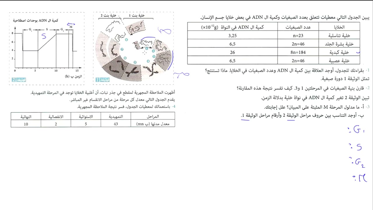 تمارين في مفهوم الخبر الوراثي