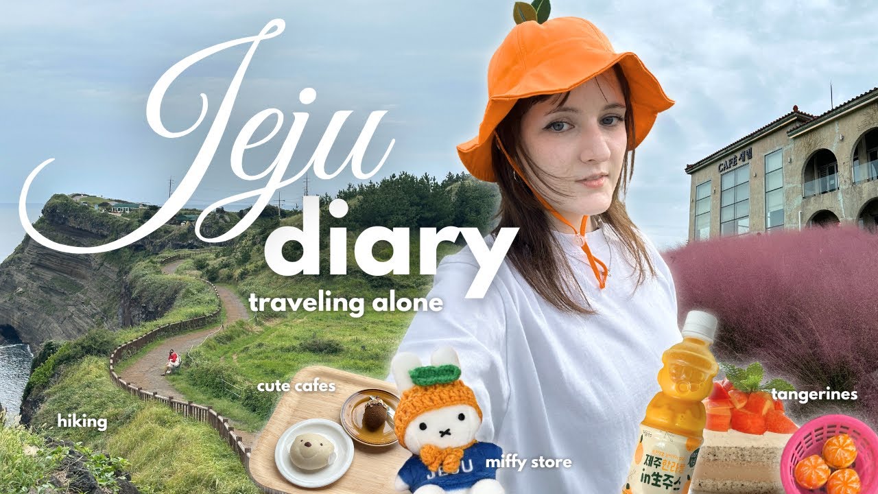 korea jeju vlog, wunderschöne natur erkunden, cafes, miffy shop und mehr | slow vlog 🍊🇰🇷