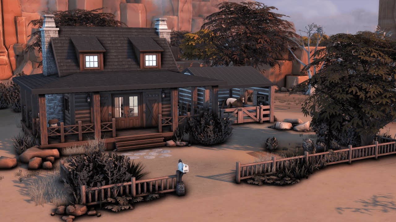 Tiny Ranch House | Sims 4 Speed Build