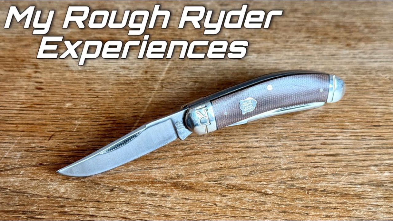 My Rough Ryder Experiences - Rough Ryder RR2332 Sowbelly Trapper Brown Burlap Micarta