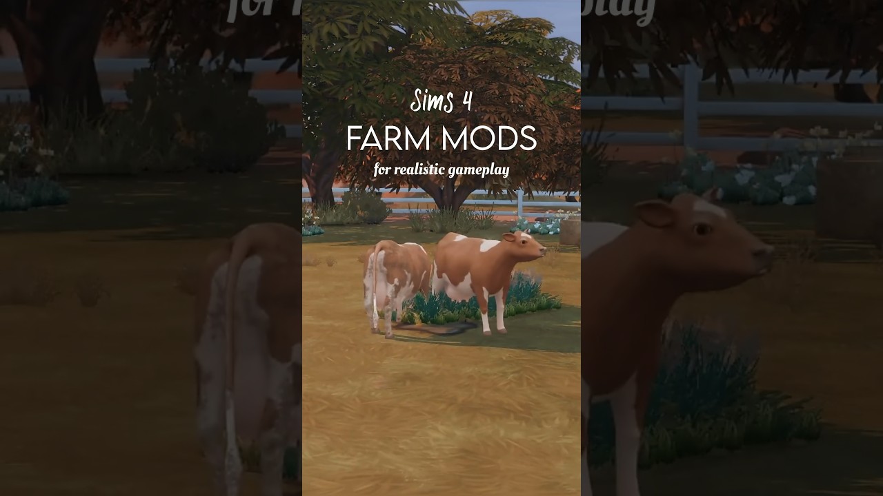 Sims 4 Functional Farm Mods for Realistic Gameplay #sims4 #sims4cottageliving #sims4horseranch #ts4