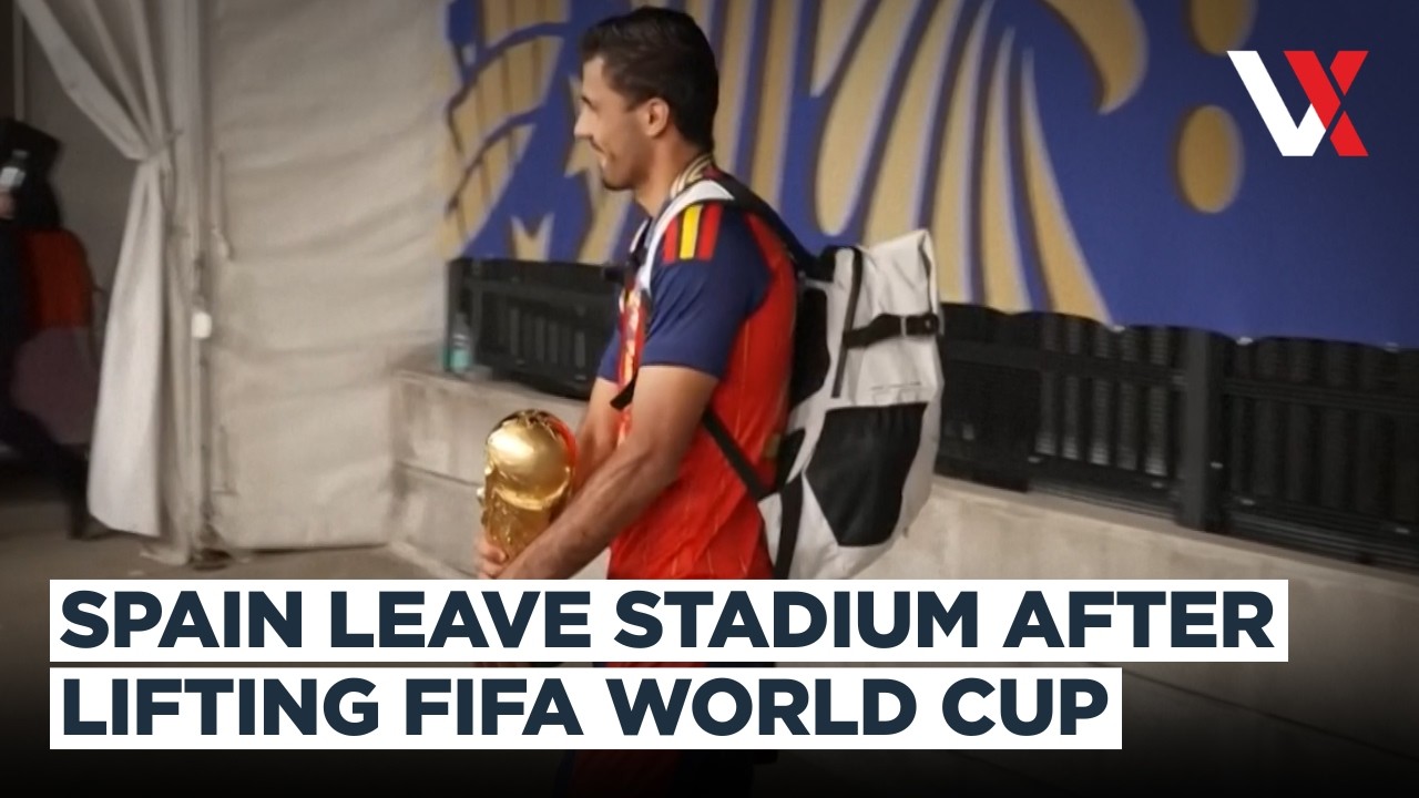 Champions Depart! Spain Leave Stadium With World Cup Trophy After Beating Argentina | VERTEX