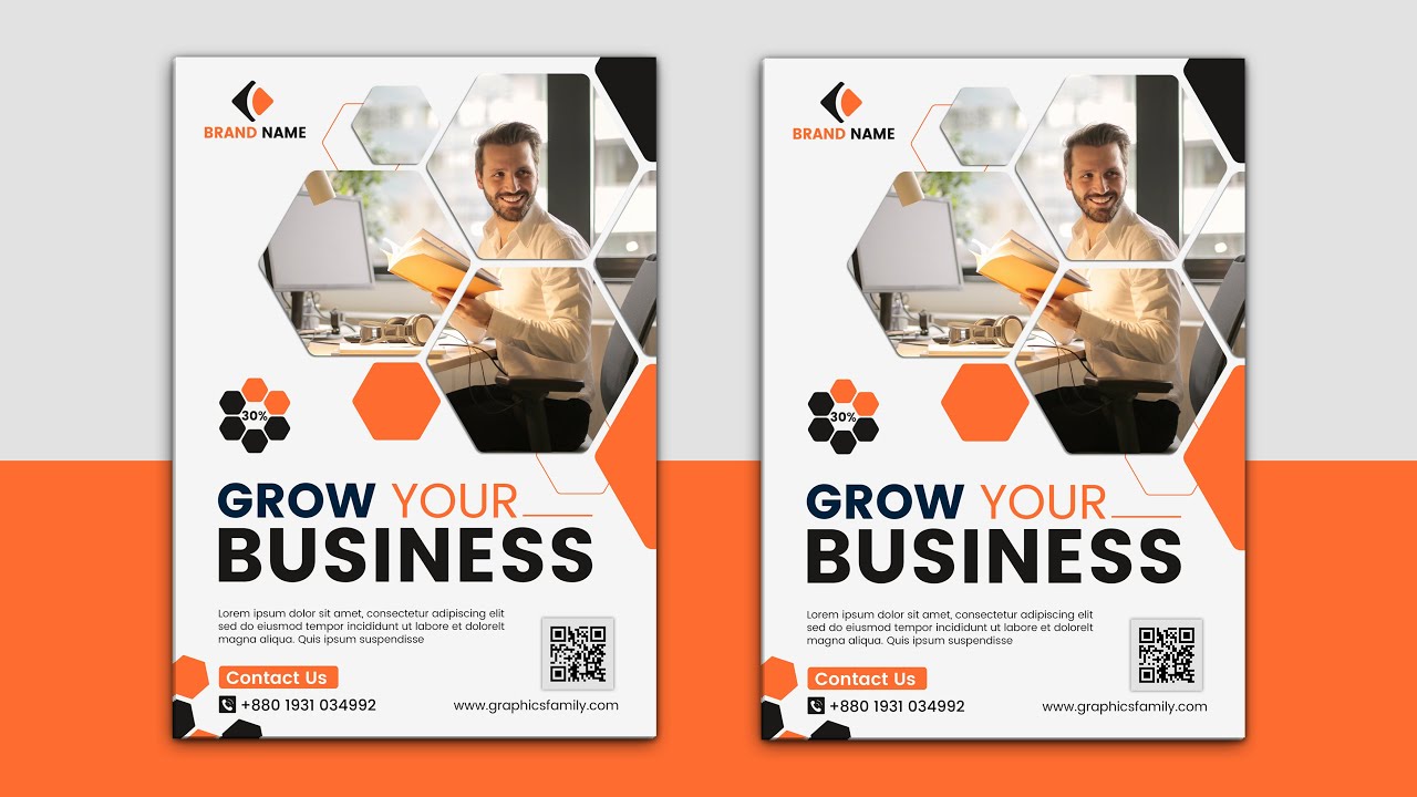 Corporate Business Flyer Design in Photoshop Tutorial