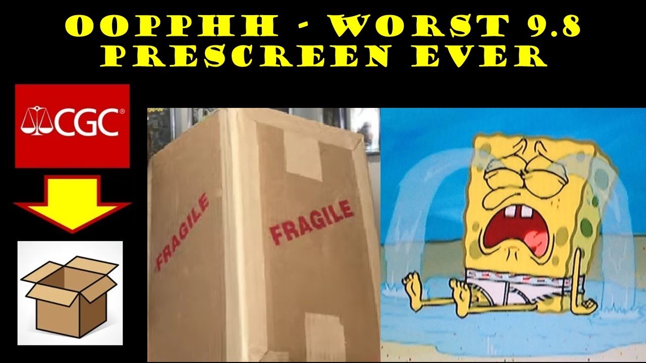 OOPPPHHH my WORST CGC 9.8 unboxing video EVER comic book cleaning and pressing moderns