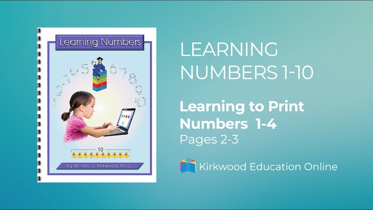 Learning to Print Numbers 1-4