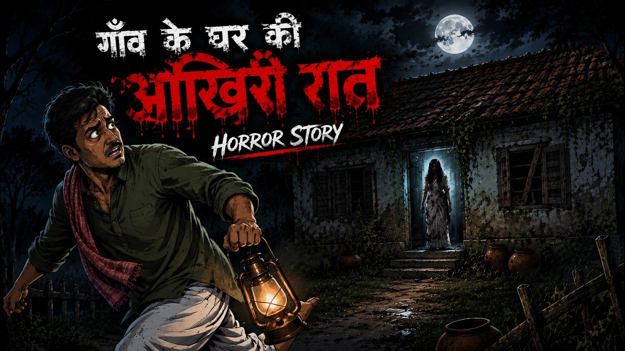 घर की आख़िरी रात | Horror Story in Hindi | Hindi ghost stories | Horror Cartoon | Ghost House