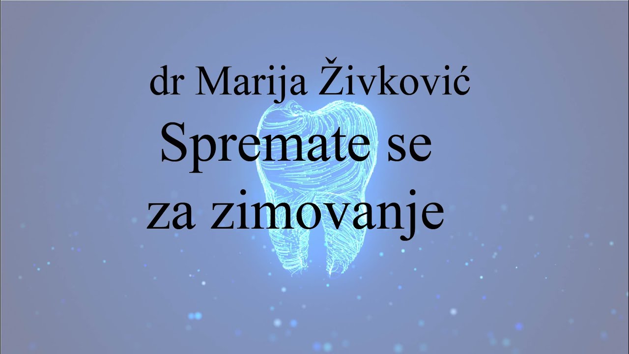 Spremate se za zimovanje? dr Marija Živković