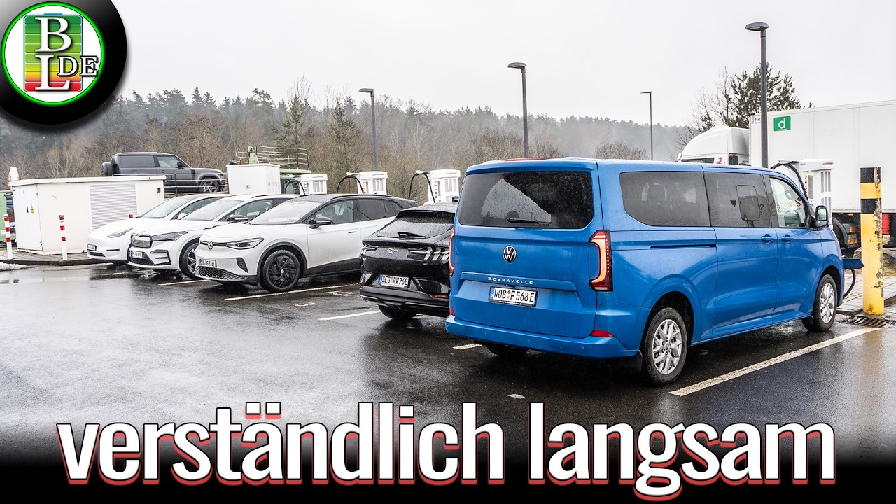 VW e-Caravelle Langstreckentest ⚡ 320 km Autobahn | 32 kWh/100 km & 80 km/h Ø inkl. Laden