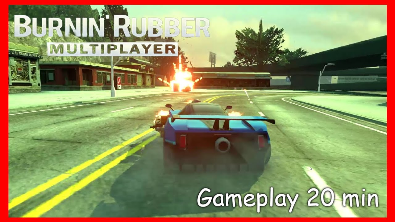 Burnin Rubber Multiplayer #2 | Gameplay 20 min (2023)