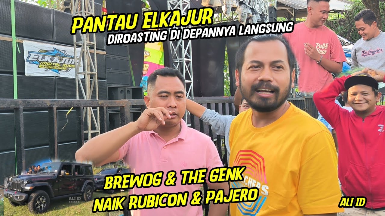 Mas Bre Roasting Elkajur di depannya langsung..BREWOG,BLIZZARD,RWJ,SINAR MUSIC & BKR pantau ELKAJUR
