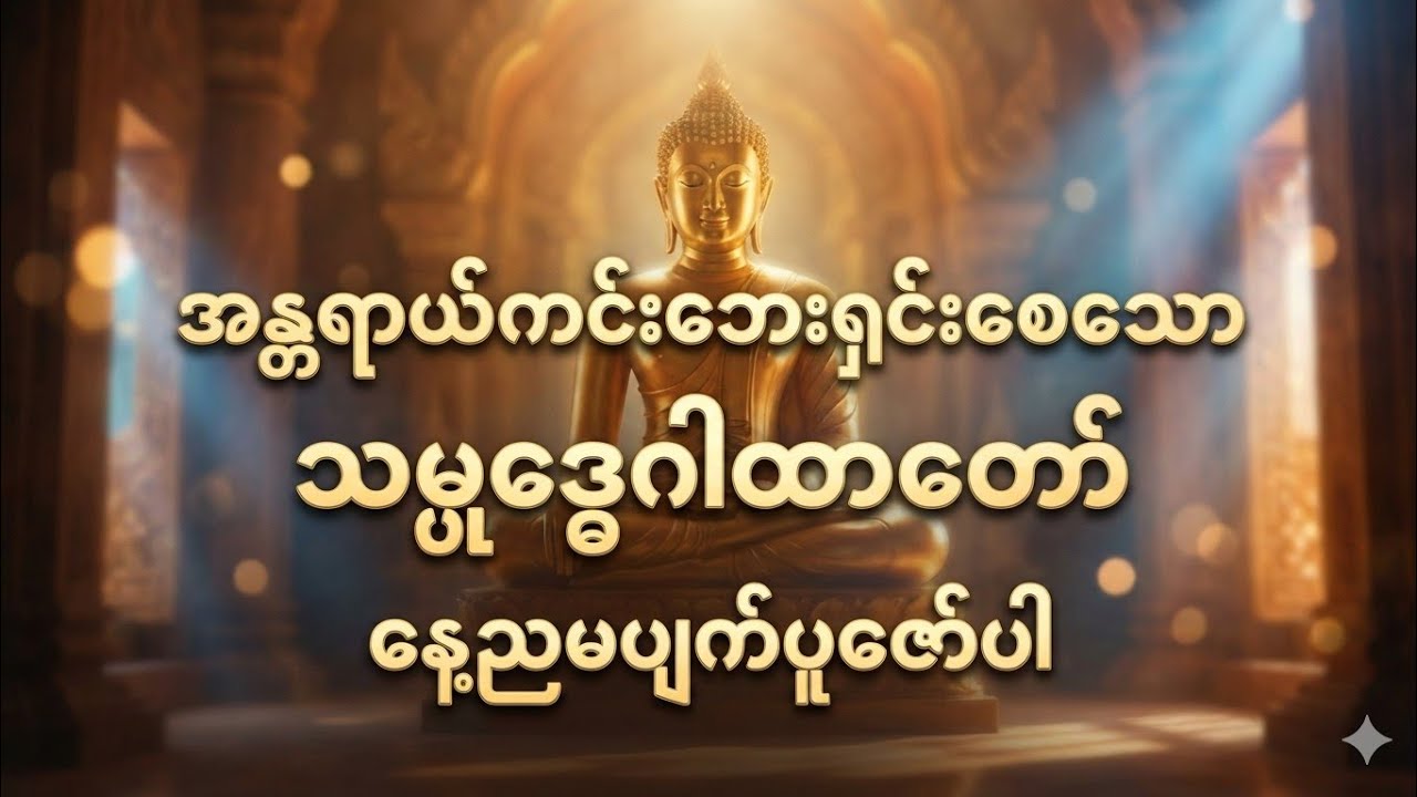 အန္တရာယ်ကင်းဘေးရှင်းစေသောအစွမ်းထက် သမ္ဗုဒ္ဓေဂါထာတော် #တရားတော် #တရားတို #ပါချုပ် #သမ္ဗုဒ္ဓေ 