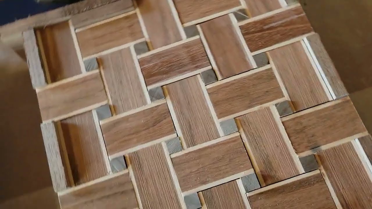 Basket Weave pattern cutting board part 2