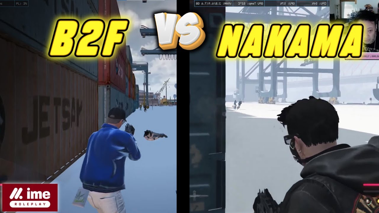 NAKAMA VS B2F PECAH DI PALMER!!??! REAKSI NAKAMA LIAT SENNA#imeroleplay