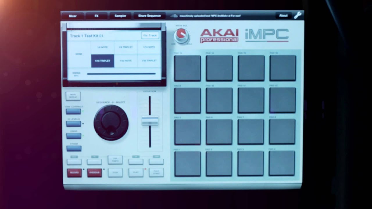 iMPC for iPad Test - Blessing It remix (Nujabes) cover