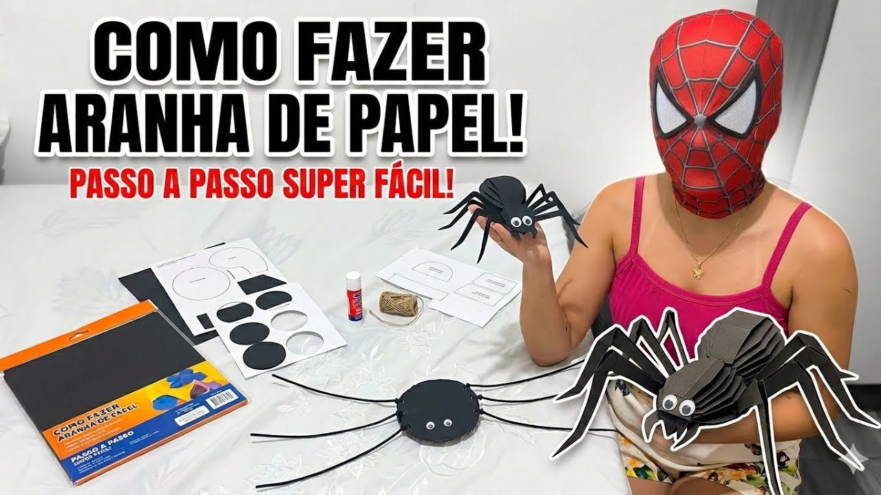 ARANHA ASSUSTADORA em 3 MINUTOS! 🕷️😱 (FÁCIL DEMAIS)” 👇
