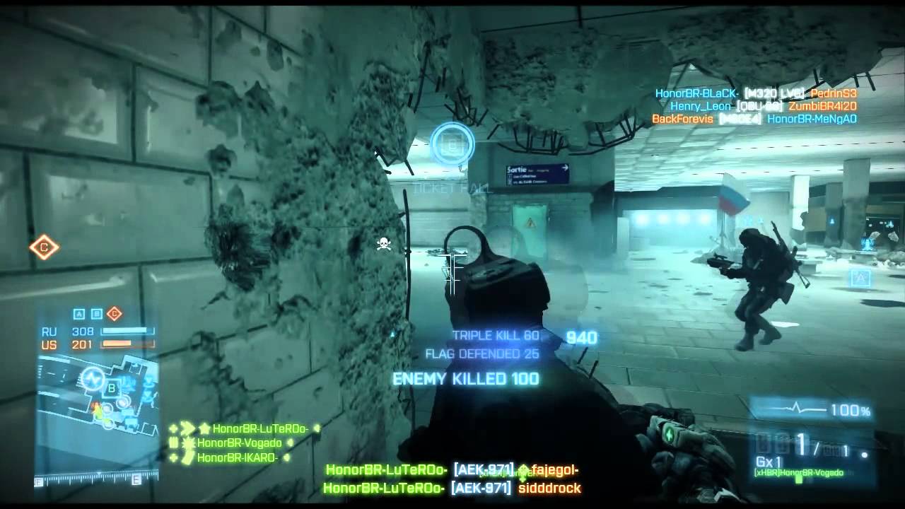 HonorBR (xHBR) vs (x1C) 1&ordm; Comando Elite - OP. Metro