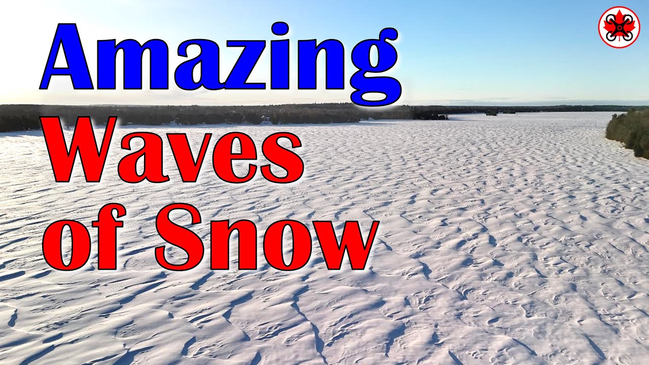 Amazing Waves of Snow on Beaver Lake