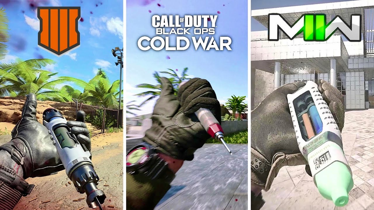Stim Shot Animation in Call of Duty Games (2018 - 2023)