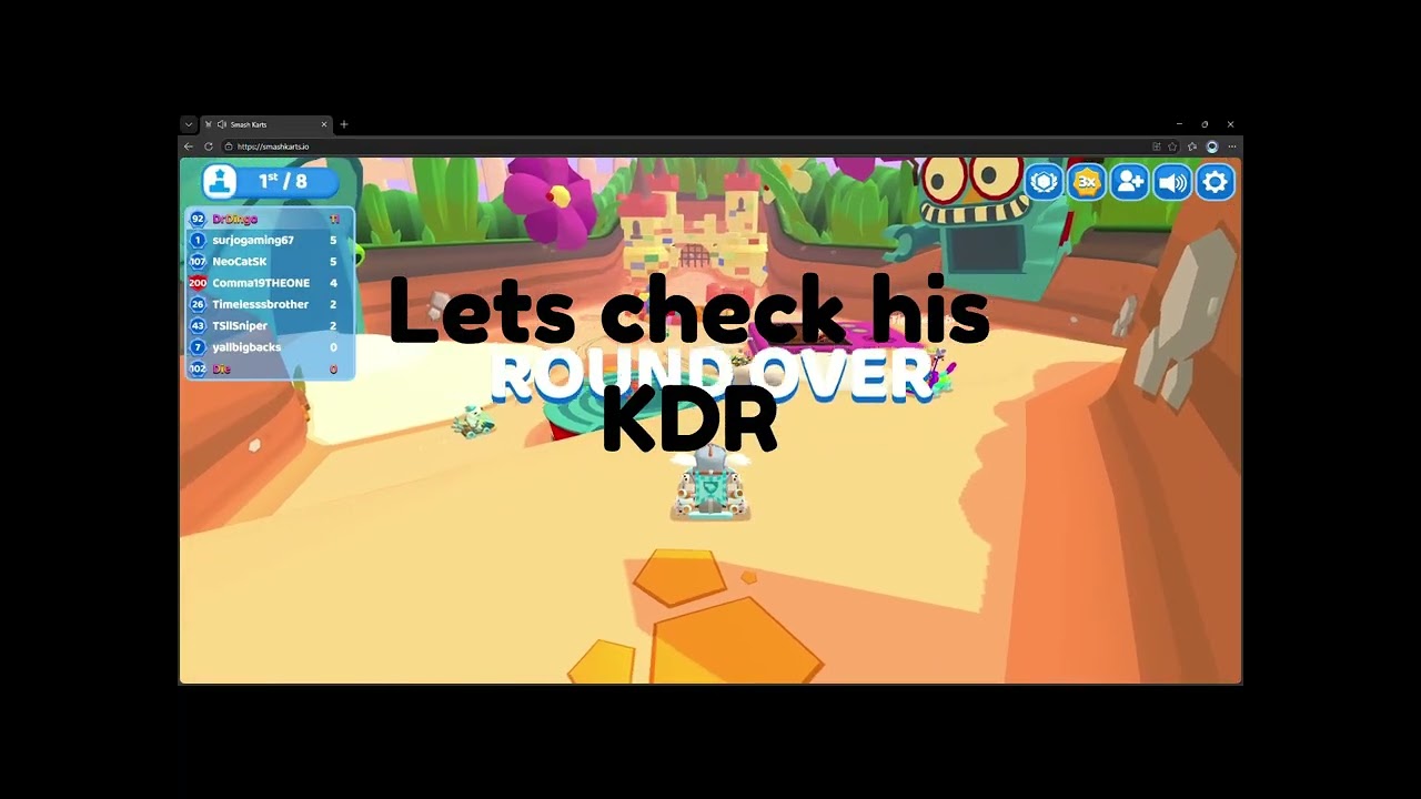 FOOTAGE OF A HACKER IN SMASH KARTS!