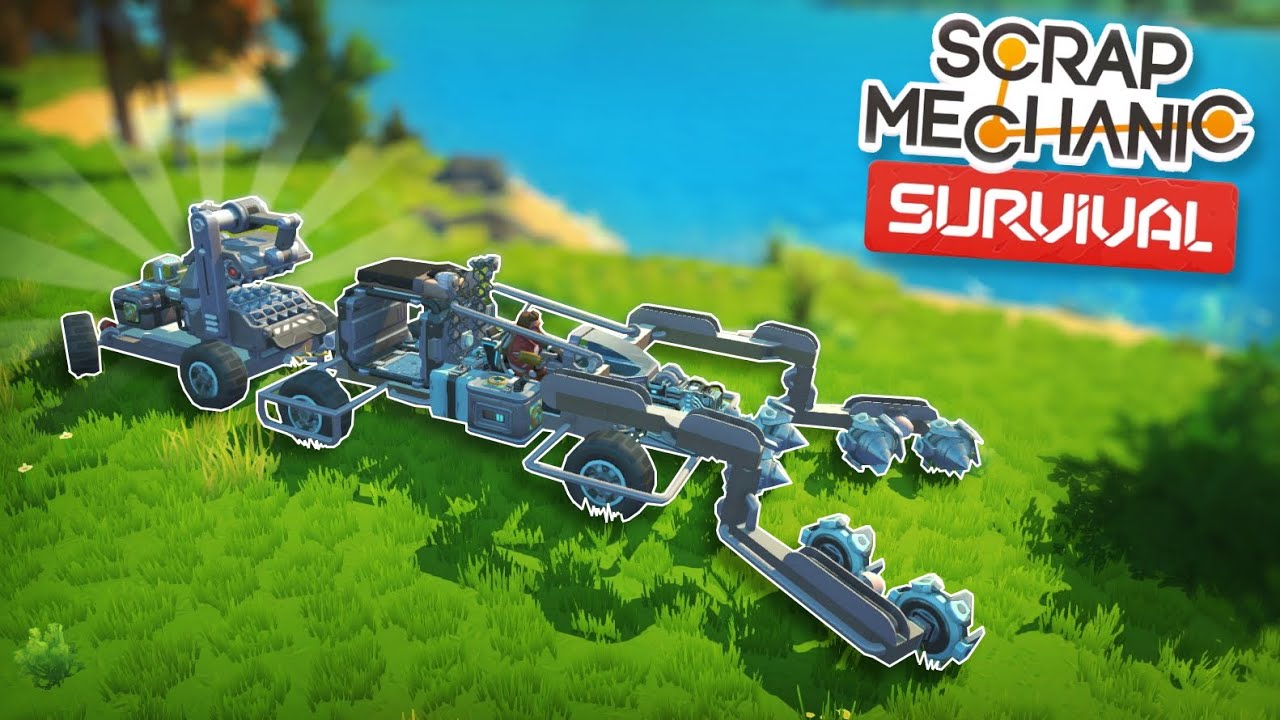 Speed Mining Truck with a Portable Refinebot! - Scrap Mechanic Survival Mode #8