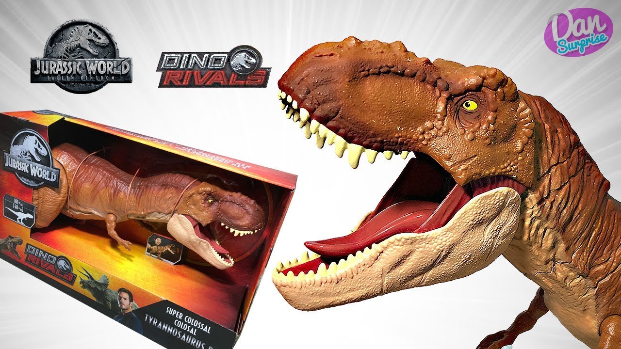 NEW SUPER COLOSSAL TYRANNOSAURUS REX! Jurassic World Fallen Kingdom T-REX Dinosaur Toys!