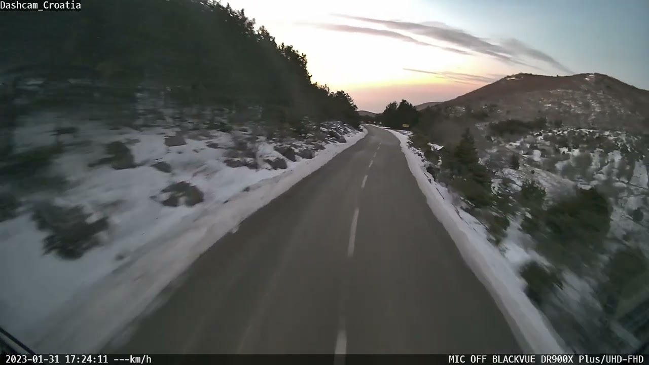 Dashcam Croatia chill out driving Krasno - Sveti Juraj