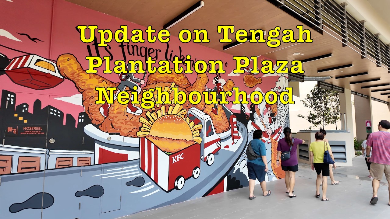 (Update) Tengah Plantation Plaza Walk Tour & Lunch Vlog #singapore #plaza #shopping #lunch #cafe