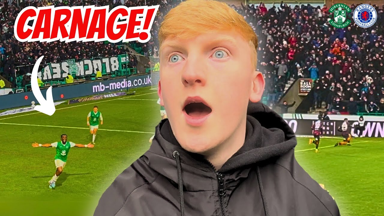 LATE DRAMA as Hibs CRUSH Rangers Title Hopes! 🤯
