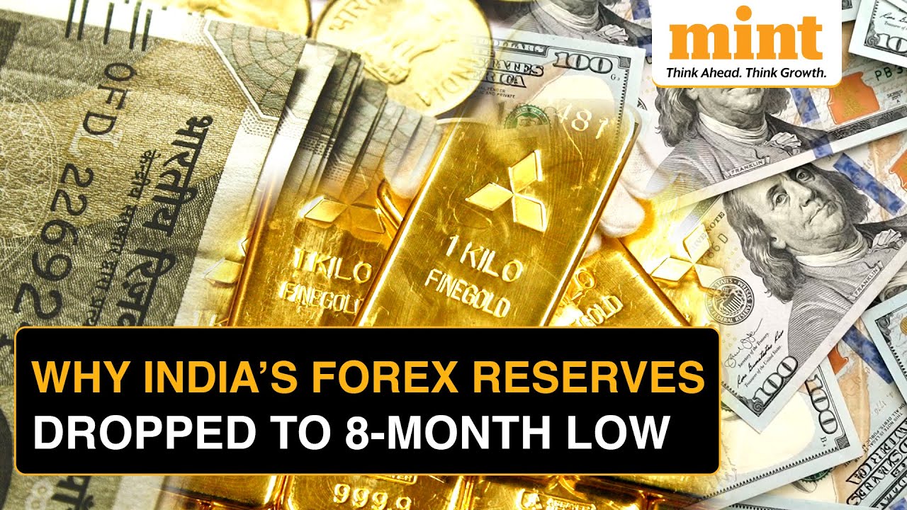 India’s Forex Reserves Drop to 8-Month Low | What’s Impacting the Rupee? | Gold Reserves
