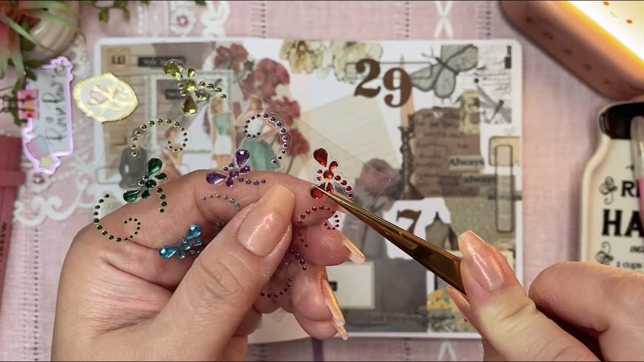 ASMR | Beautiful Family | Vintage | @newcraftday2917 | Relaxing Scrapbooking | No Music | No Talking