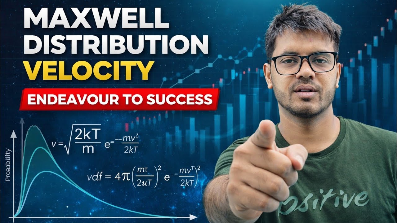Maxwell distribution velocity video 03 GASEOUS STATE ukpsc lecturer 