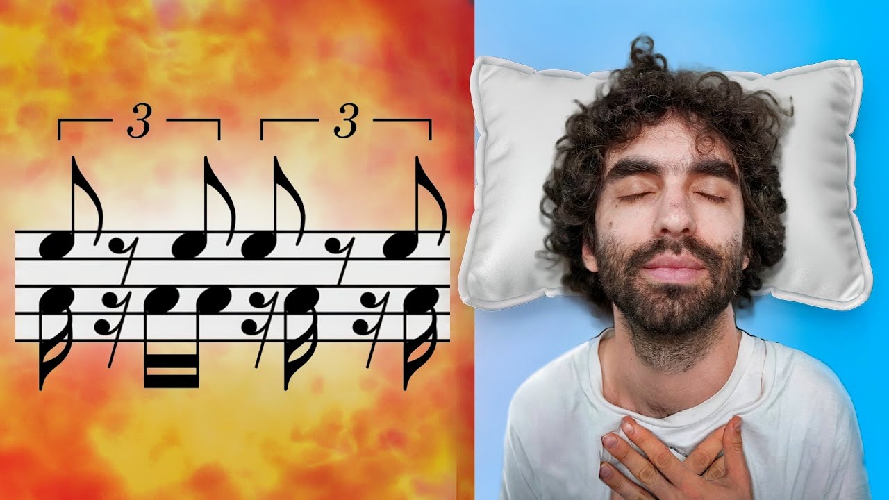 Using STRESSFUL rhythms to make RELAXING music