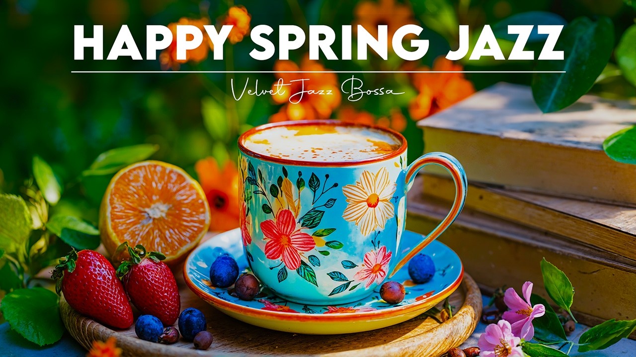 Happy Morning Spring Jazz ☕🎶 Gentle Coffee Jazz & Upbeat Bossa Nova Piano for A New Day