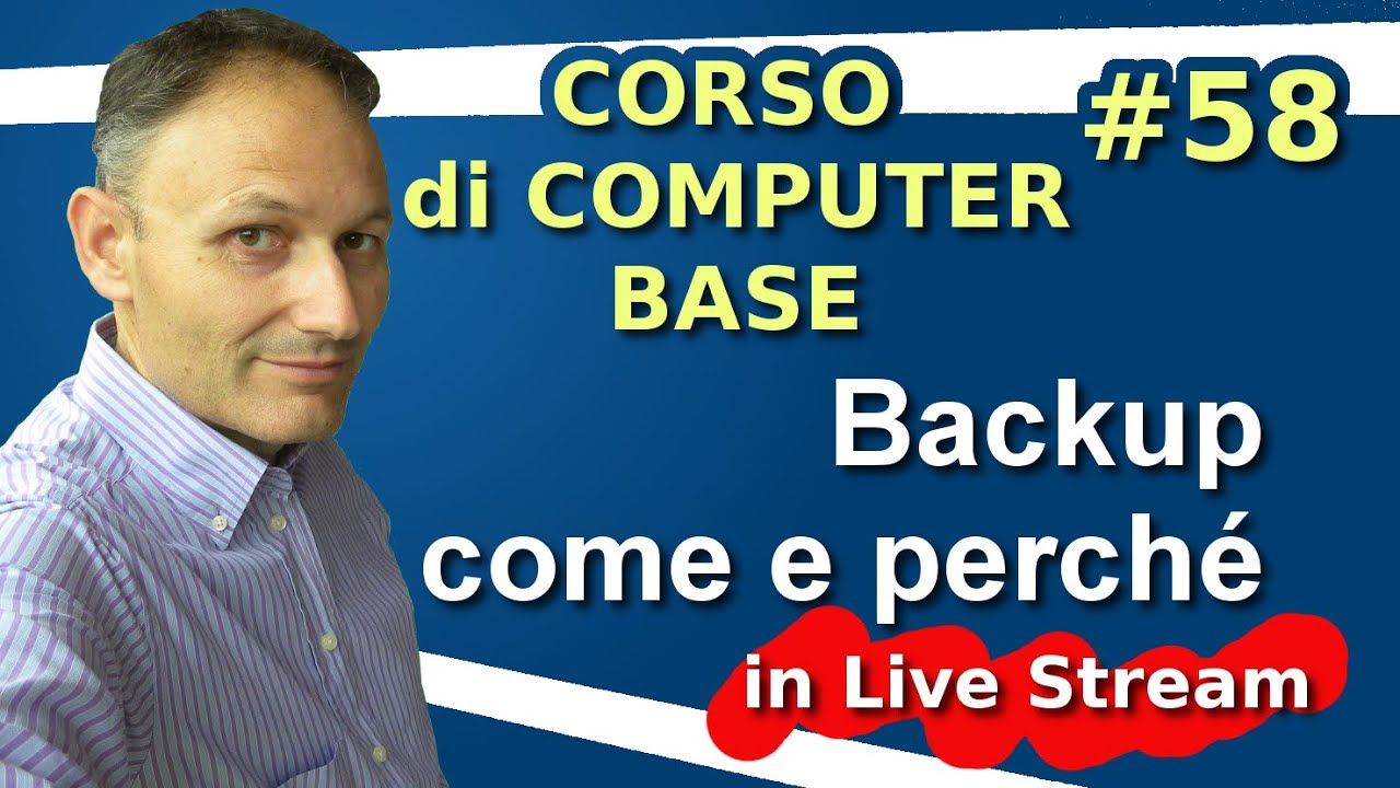 # 58 Come e perché fare il backup - Live Stream Maggiolina Corso di Computer Base
