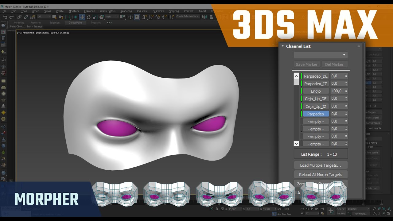 3DS Max | Morpher [Tutorial] [Español]