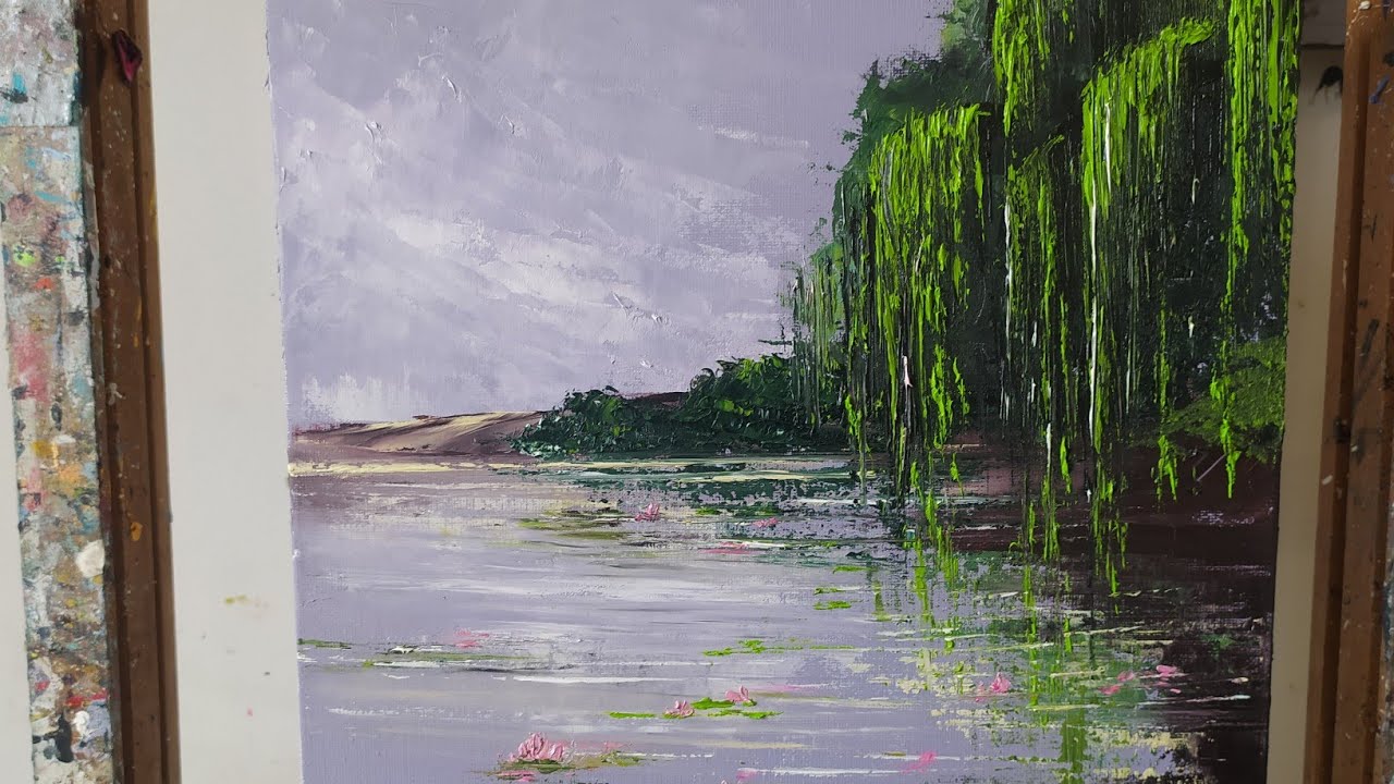 PEINDRE FACILEMENT UN SAULE PLEUREUR par Nelly LESTRADE