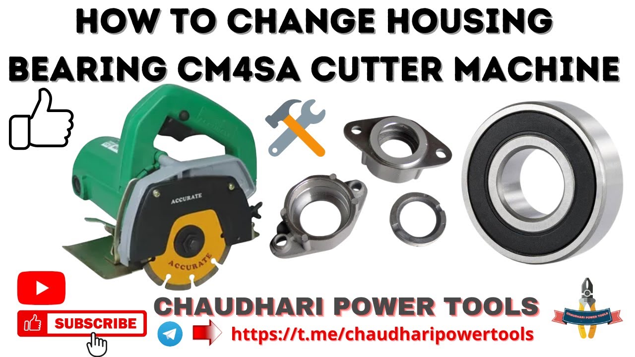 मार्बल कटर मशीन कैसे रिपेयर करते हैं ! How to Repair Cutter Machine ! Housing Bearing Change !