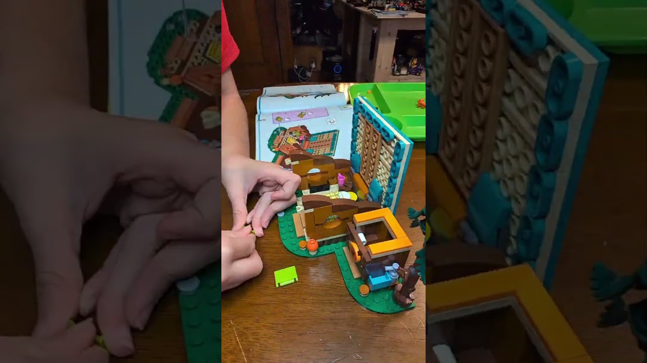 Lego friends cozy cabin #lego #legofriends #friends #camping  #adventurecamp #timelapse