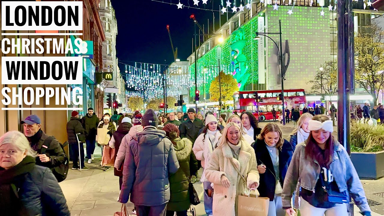 London Best Christmas Lights 2023 | London Luxury Christmas Shopping | London Winter Walk [4K HDR]