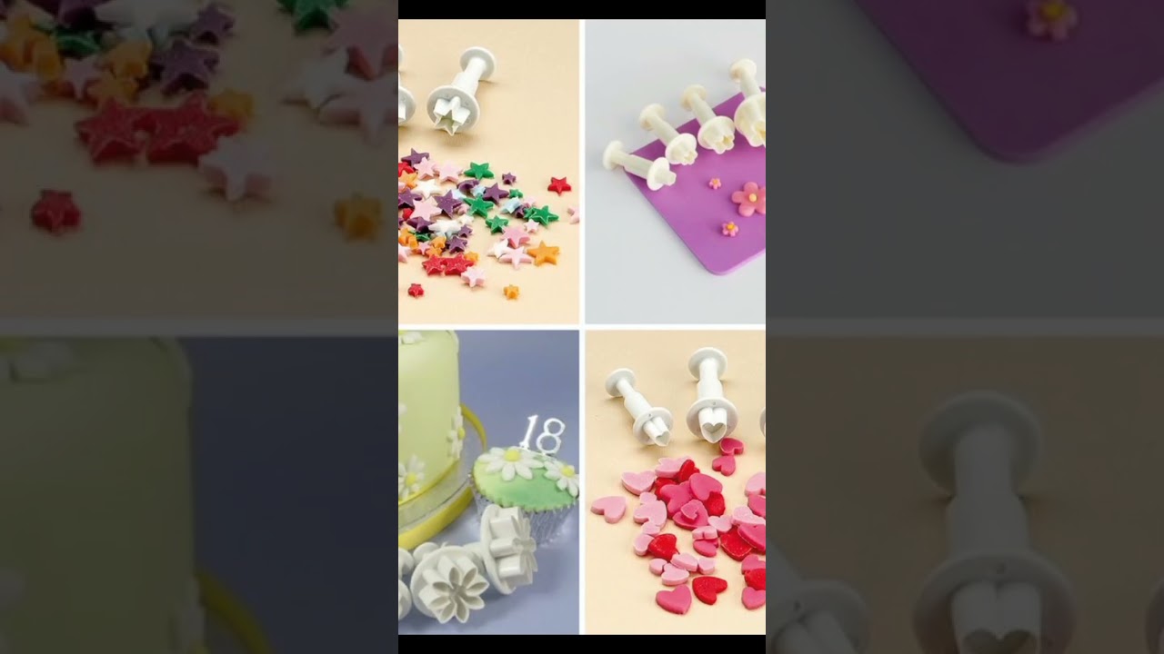 fondant cutter set #cakedecorating #fondantCutter #cake #sugarflowers #icing #fondantflowers