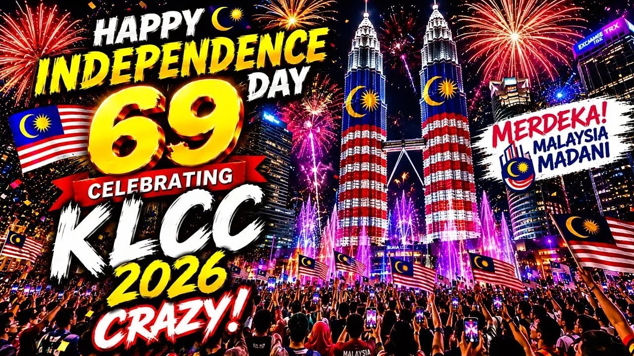 🚨🇲🇾 KLCC JUST WENT CRAZY! 😱🔥 69th MERDEKA FIREWORKS + MASSIVE CROWD! 🎆 | MALAYSIA 2026
