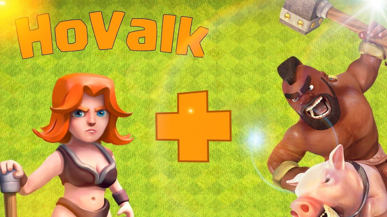 //PP// Clash of Clans CZ/SK - PŘEDSTAVEN&Iacute; &uacute;toku HoValk! (CoC gameplay - přehr&aacute;vky)