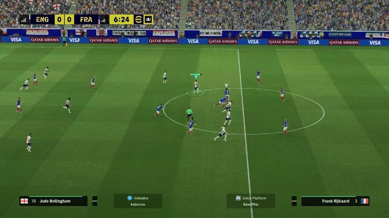 Bernado Silva brilliant curler off the post vs France PES 26 online challenge