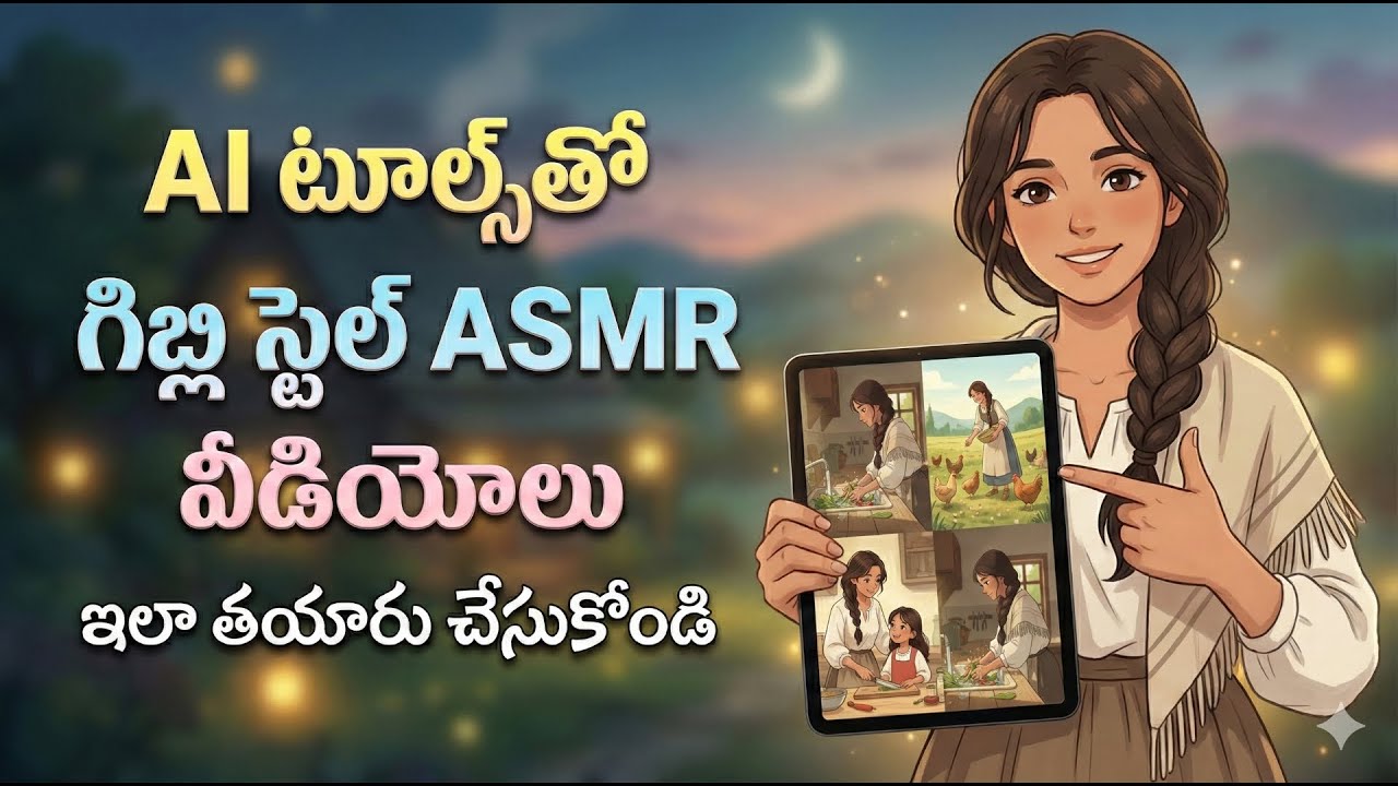 Создавайте ASMR-видео в стиле студии Ghibli с помощью инструментов искусственного интеллекта | Пр...