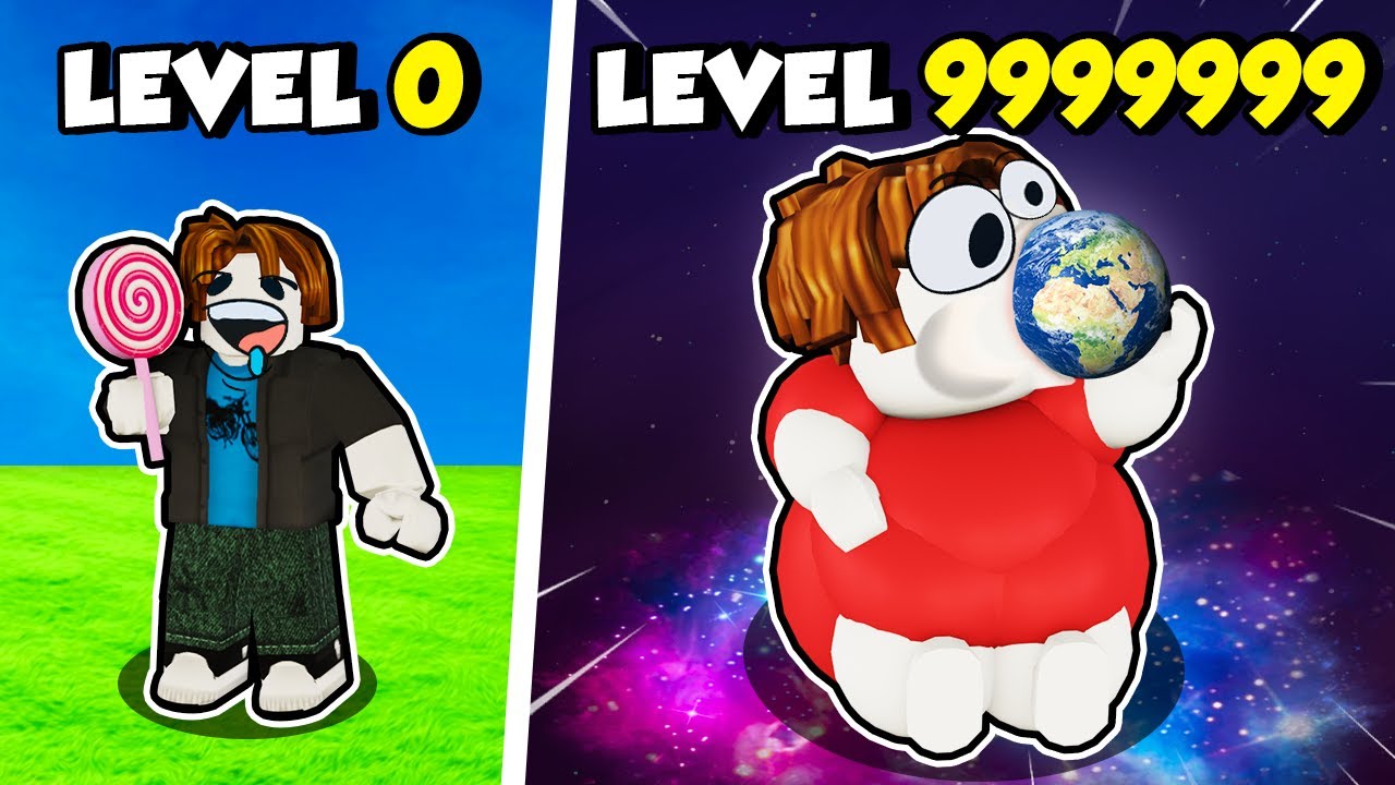 COMENDO O ROBLOX INTEIRO E CRESCENDO SEM PARAR (Candy Eating Simulator)