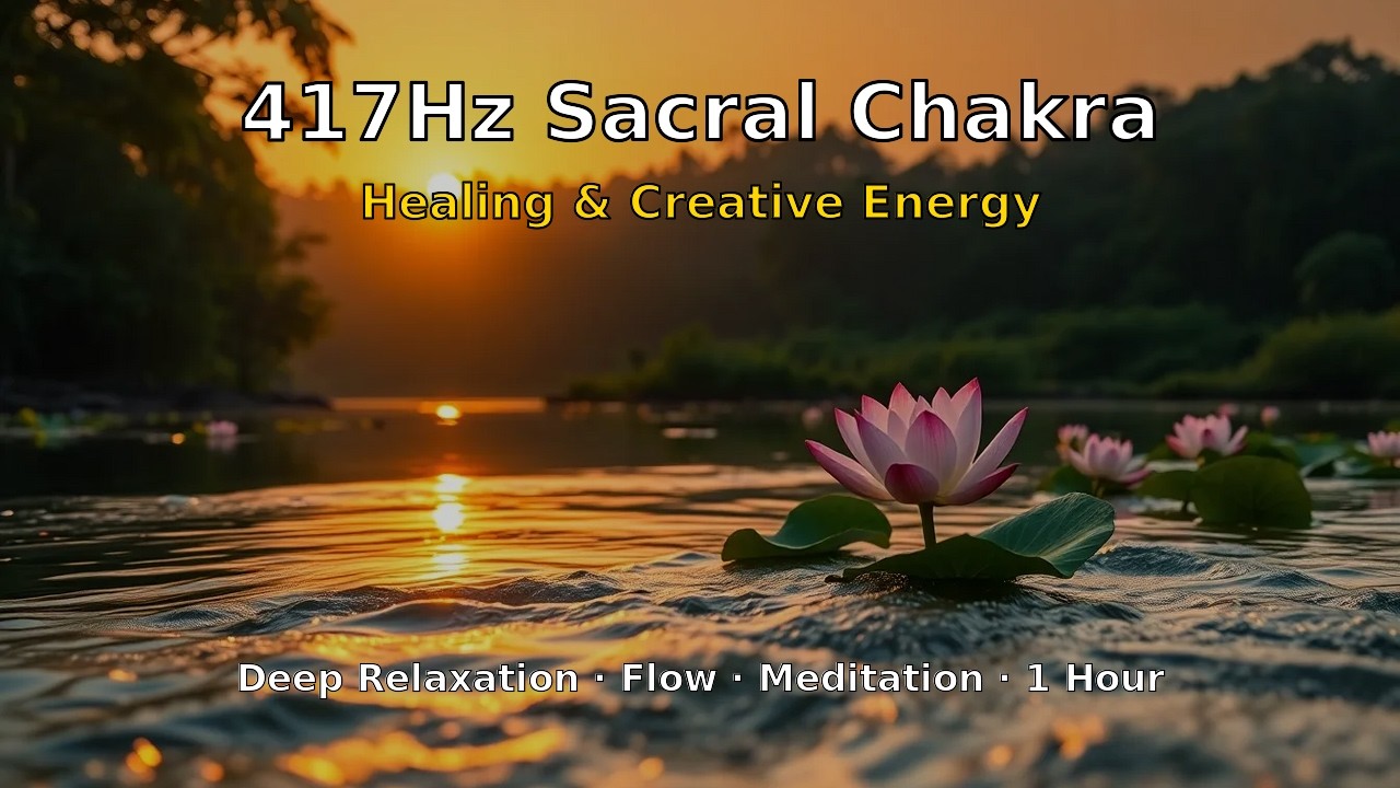 417Hz Sacral Chakra Healing Music - Creative Energy & Flow | Deep Relaxation | 1 Hour