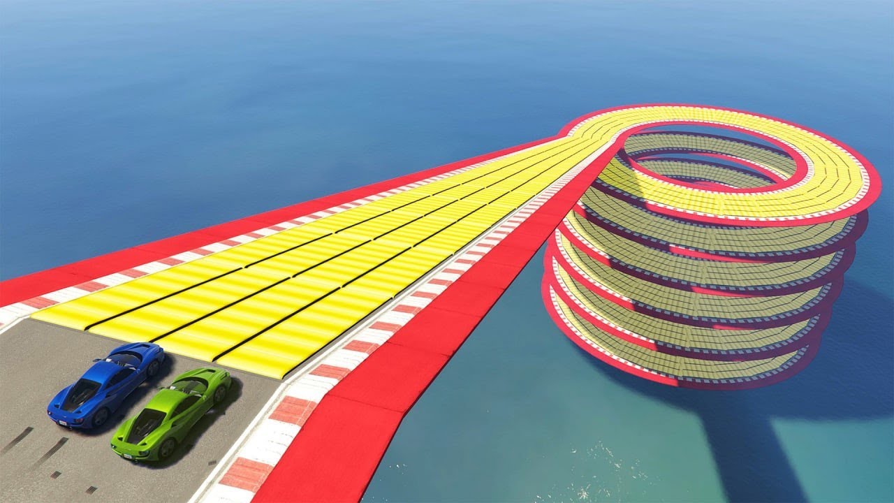 Crazy Speed Boost Vortex Loops - GTA 5 Online