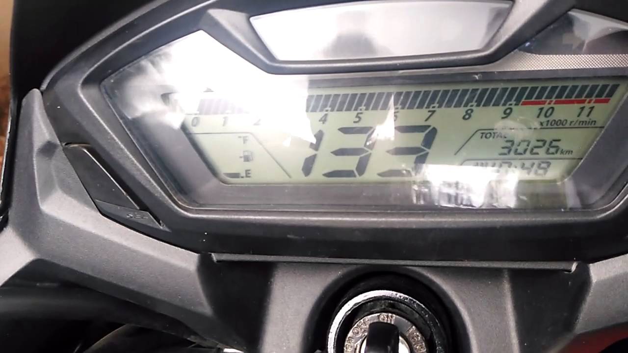 Honda hornet 160 r top speed 156 km
