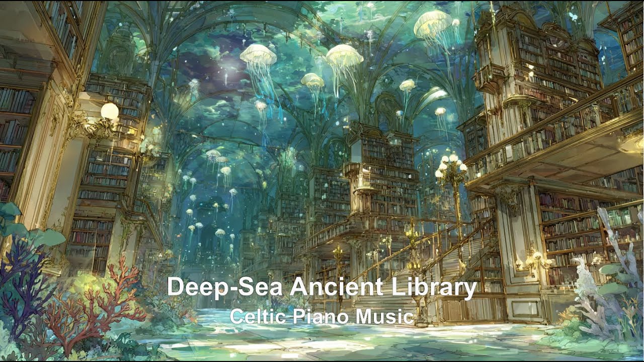 Deep-Sea Ancient Library | Celtic Piano Music for Calm, Focus & Fantasy
