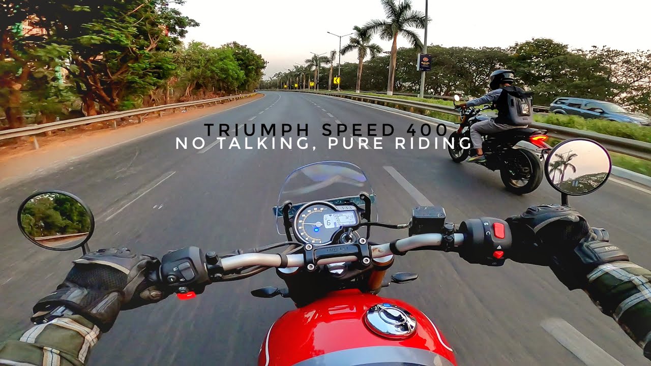 Triumph Speed 400 POV - No Talking, PURE RIDING - ASMR 🎧